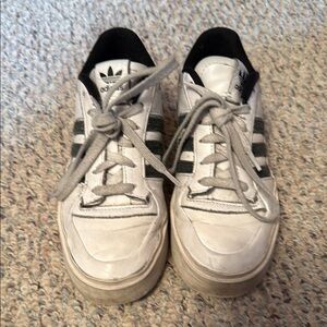 Adidas White and Black Sneakers Classic Style